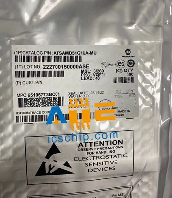 Μικροτσίπ CM4 QFN48 256K Δίσκος φλας Ενσωματωμένα κυκλώματα USB IC ATSAMD51