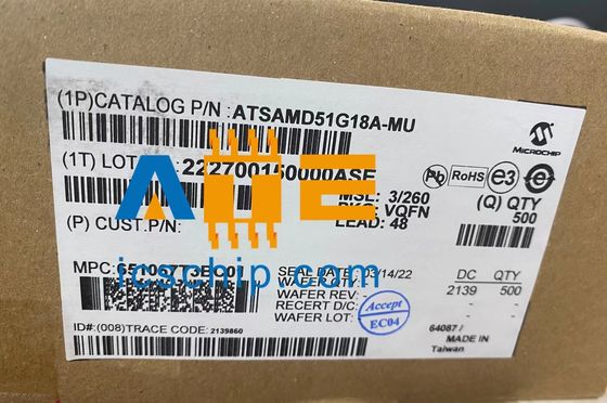 ATXMEGA64D4-MH 8-bit μικροελεγκτές - MCU 64KB FL,2KB EE,4KB SRAM 1.6-3.6V